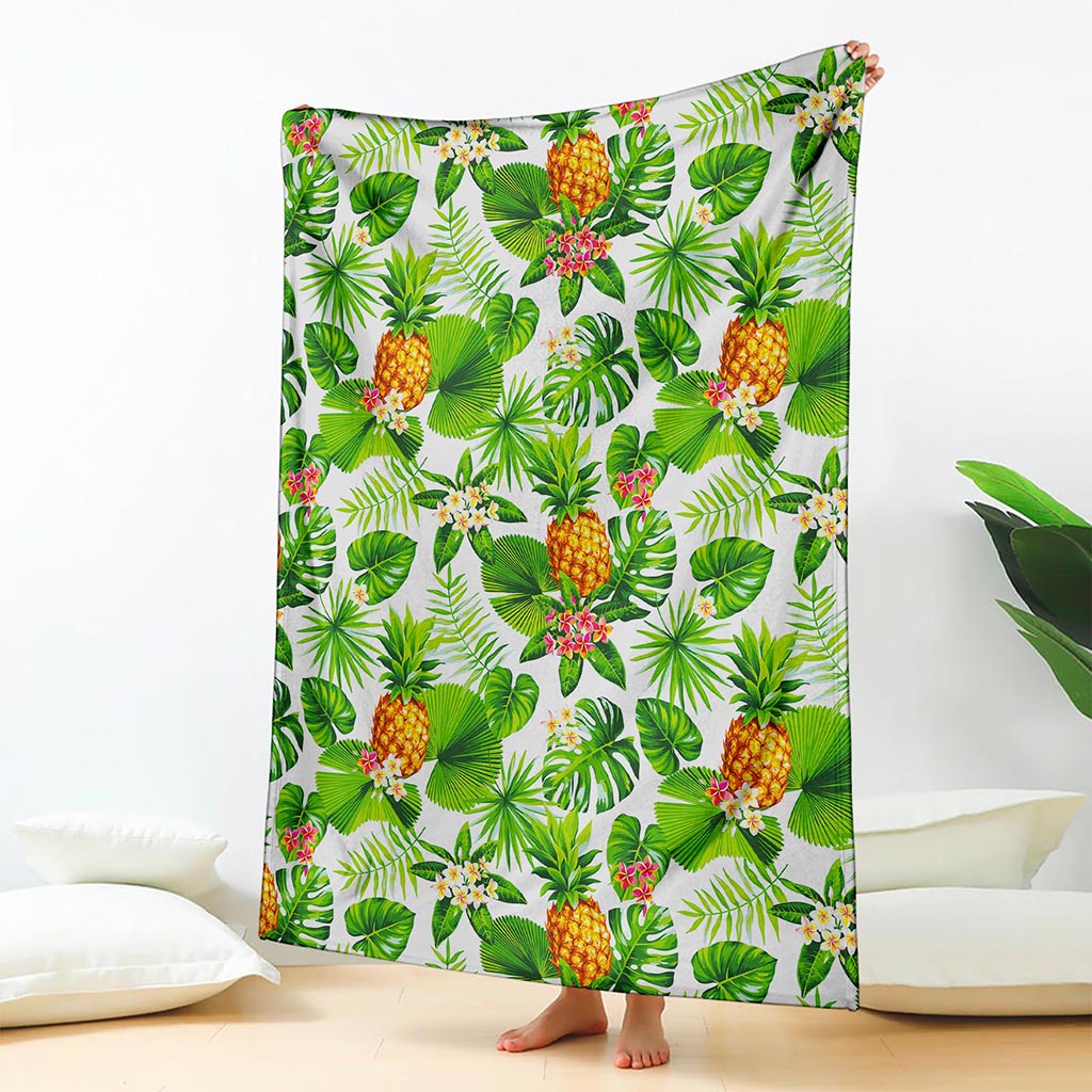 Aloha Hawaiian Pineapple Pattern Print Blanket