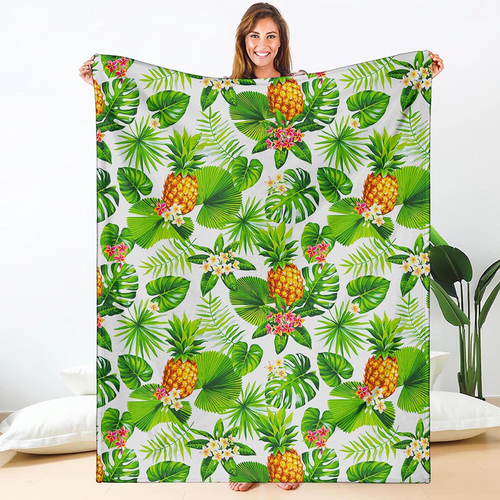 Aloha Hawaiian Pineapple Pattern Print Blanket