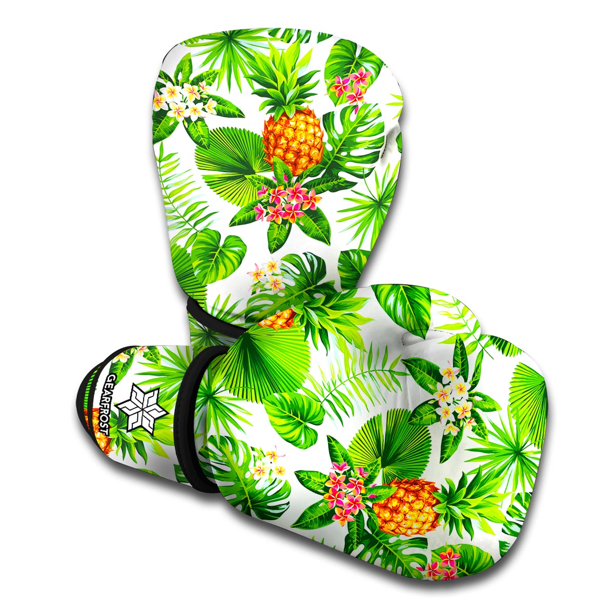 Aloha Hawaiian Pineapple Pattern Print Boxing Gloves
