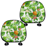 Aloha Hawaiian Pineapple Pattern Print Car Headrest Covers