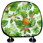 Aloha Hawaiian Pineapple Pattern Print Car Headrest Covers