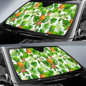 Aloha Hawaiian Pineapple Pattern Print Car Sun Shade GearFrost