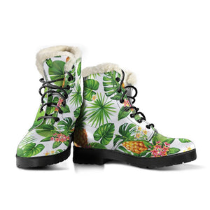 Aloha Hawaiian Pineapple Pattern Print Comfy Boots GearFrost