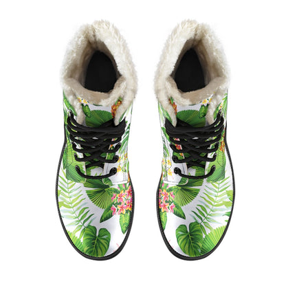 Aloha Hawaiian Pineapple Pattern Print Comfy Boots GearFrost