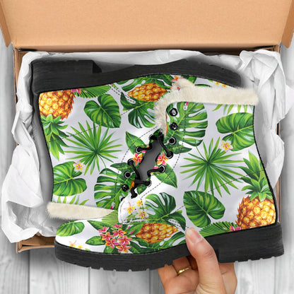 Aloha Hawaiian Pineapple Pattern Print Comfy Boots GearFrost