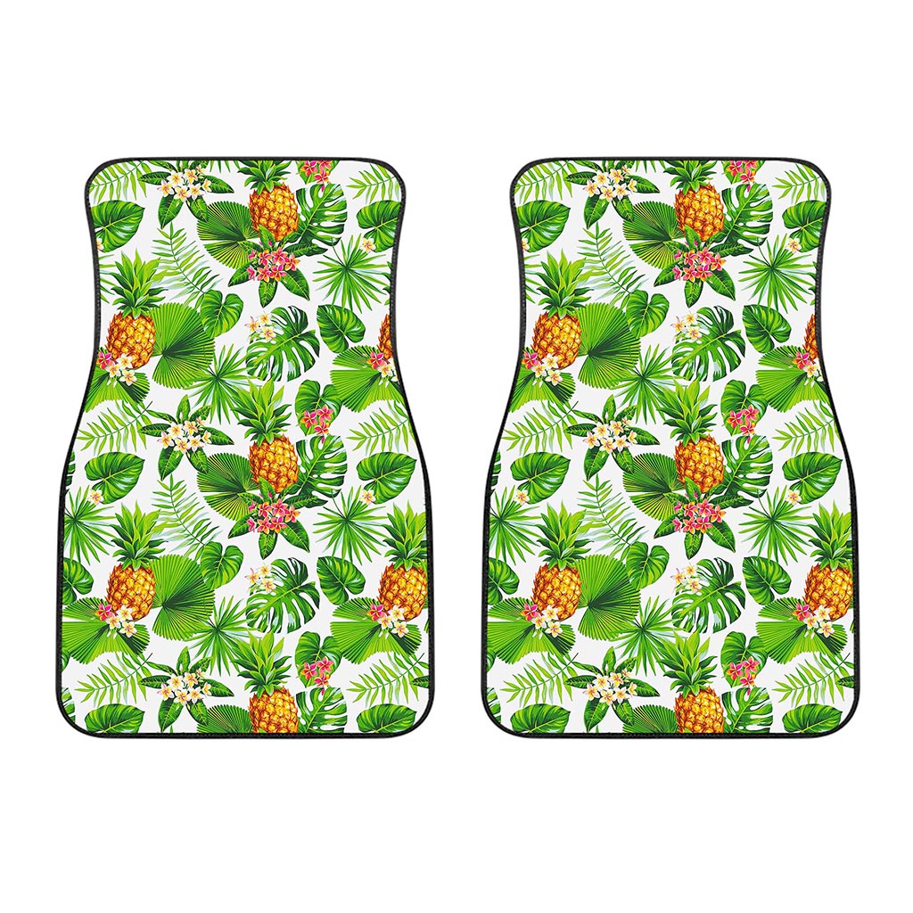 Aloha Hawaiian Pineapple Pattern Print Front Car Floor Mats