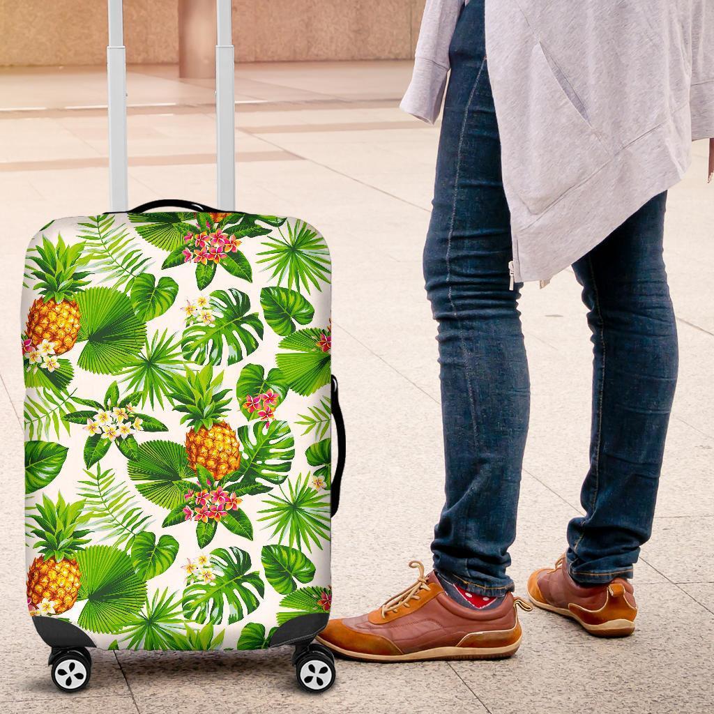 Aloha Hawaiian Pineapple Pattern Print Luggage Cover GearFrost