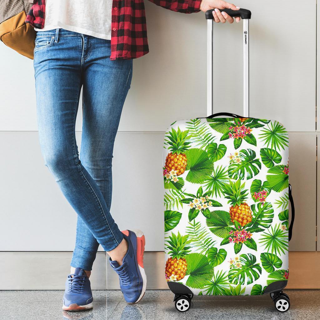 Aloha Hawaiian Pineapple Pattern Print Luggage Cover GearFrost