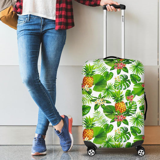 Aloha Hawaiian Pineapple Pattern Print Luggage Cover GearFrost