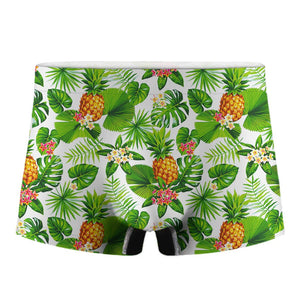 Aloha Hawaiian Pineapple Pattern Print Men's Boxer Briefs