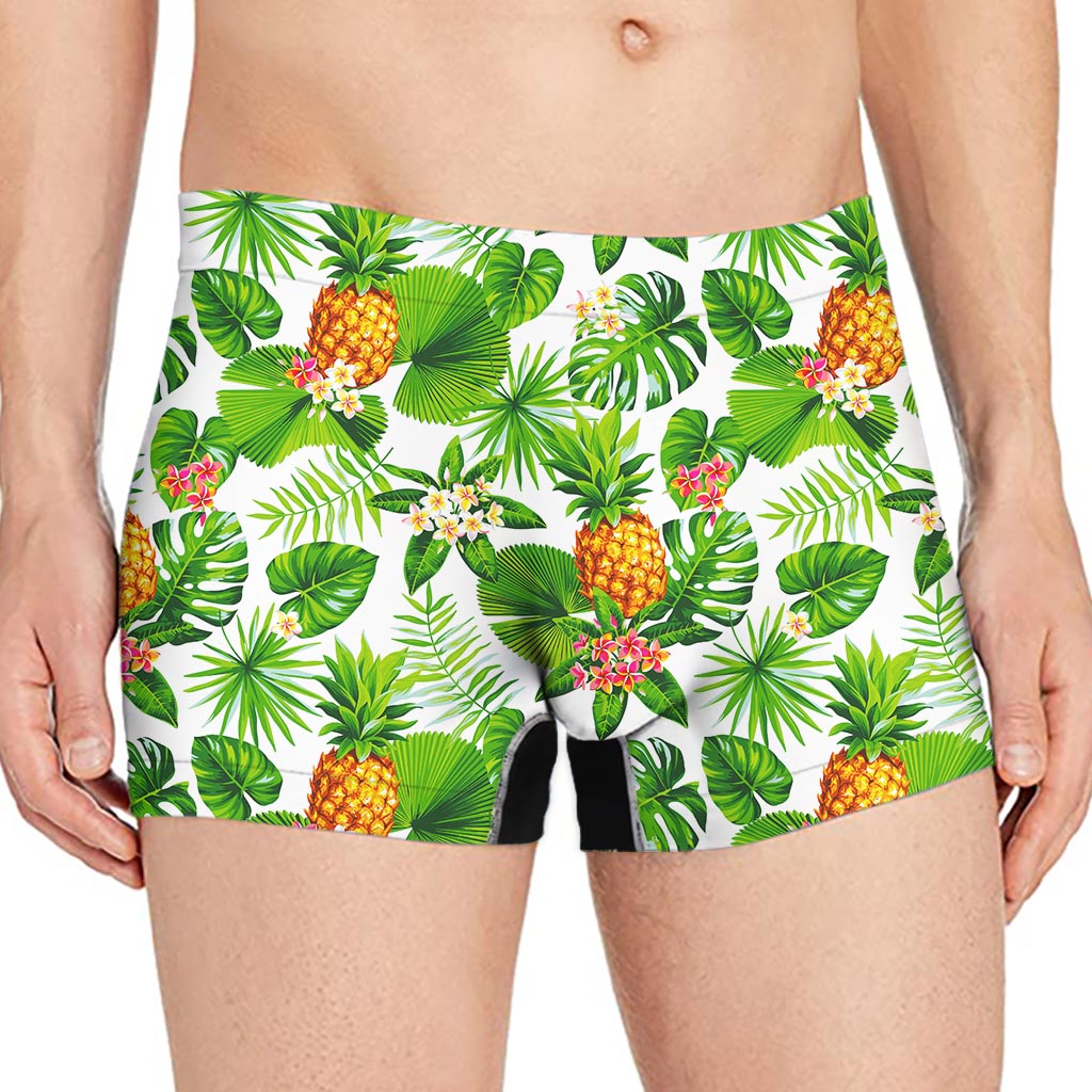 Aloha Hawaiian Pineapple Pattern Print Men's Boxer Briefs
