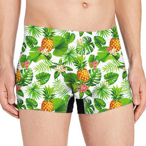 Aloha Hawaiian Pineapple Pattern Print Men's Boxer Briefs