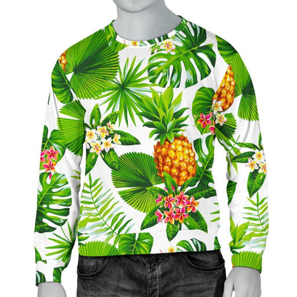 Aloha Hawaiian Pineapple Pattern Print Men's Crewneck Sweatshirt GearFrost