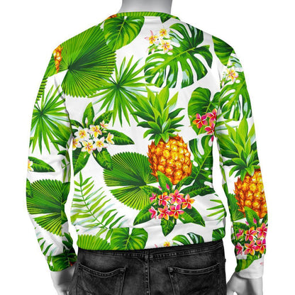 Aloha Hawaiian Pineapple Pattern Print Men's Crewneck Sweatshirt GearFrost