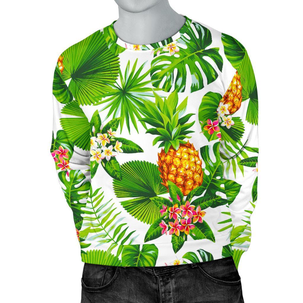 Aloha Hawaiian Pineapple Pattern Print Men's Crewneck Sweatshirt GearFrost