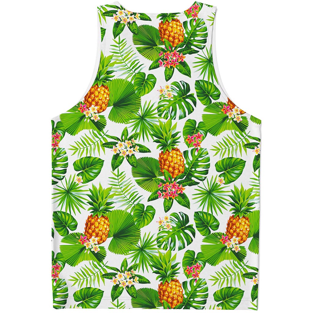 Aloha Hawaiian Pineapple Pattern Print Men's Tank Top