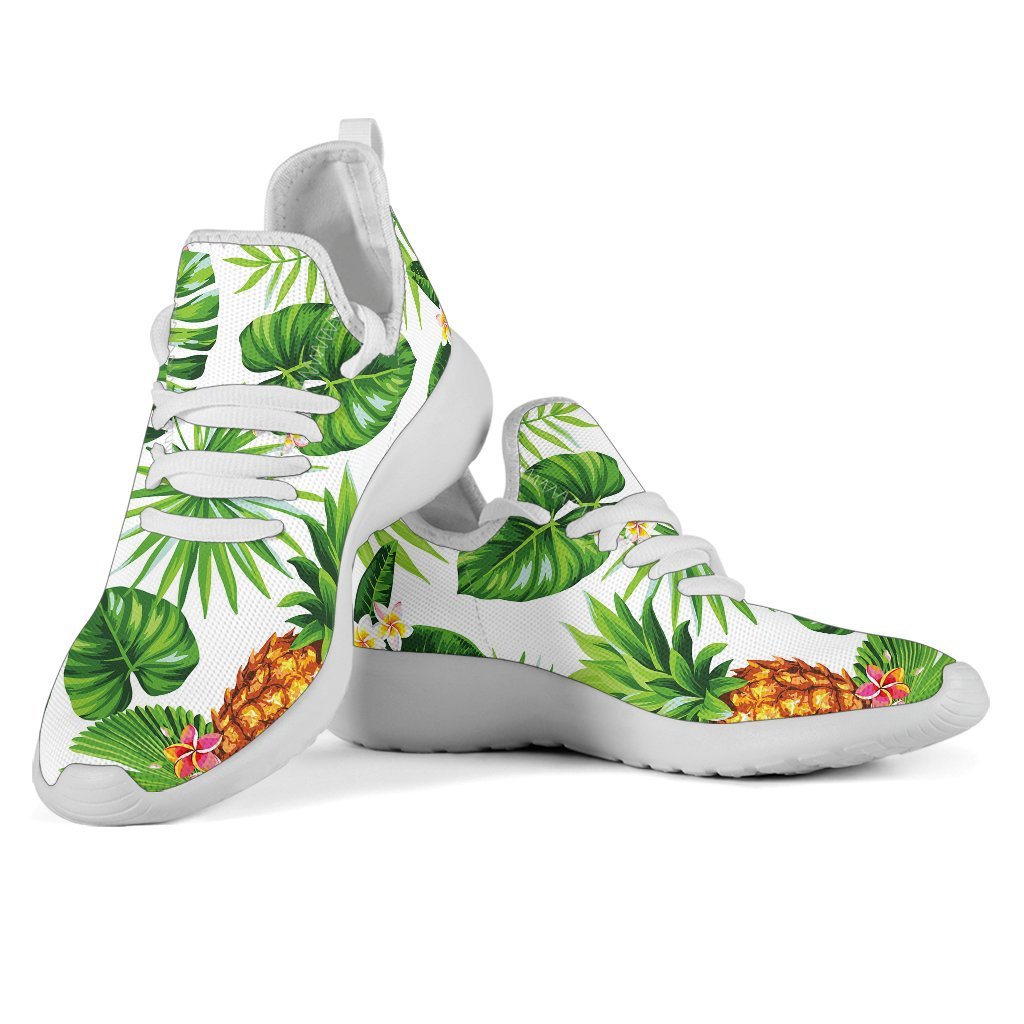 Aloha Hawaiian Pineapple Pattern Print Mesh Knit Shoes GearFrost