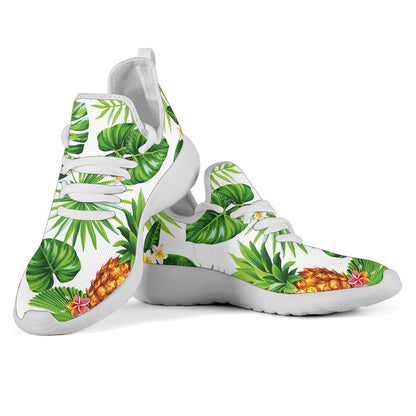 Aloha Hawaiian Pineapple Pattern Print Mesh Knit Shoes GearFrost