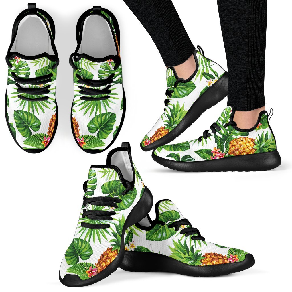 Aloha Hawaiian Pineapple Pattern Print Mesh Knit Shoes GearFrost