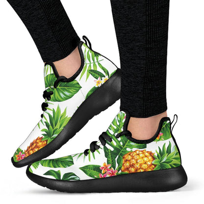 Aloha Hawaiian Pineapple Pattern Print Mesh Knit Shoes GearFrost