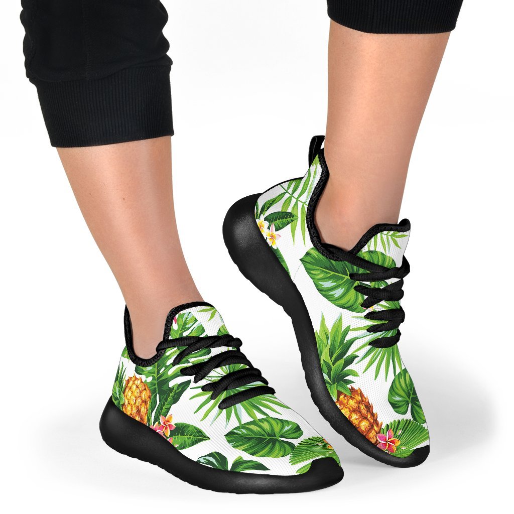 Aloha Hawaiian Pineapple Pattern Print Mesh Knit Shoes GearFrost
