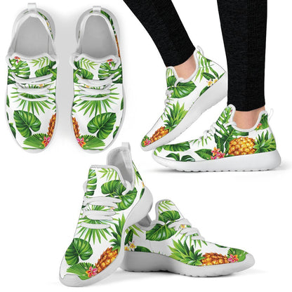 Aloha Hawaiian Pineapple Pattern Print Mesh Knit Shoes GearFrost