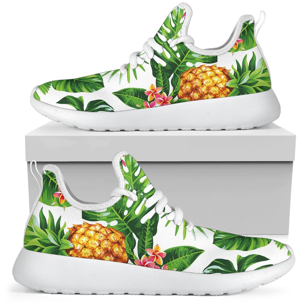 Aloha Hawaiian Pineapple Pattern Print Mesh Knit Shoes GearFrost