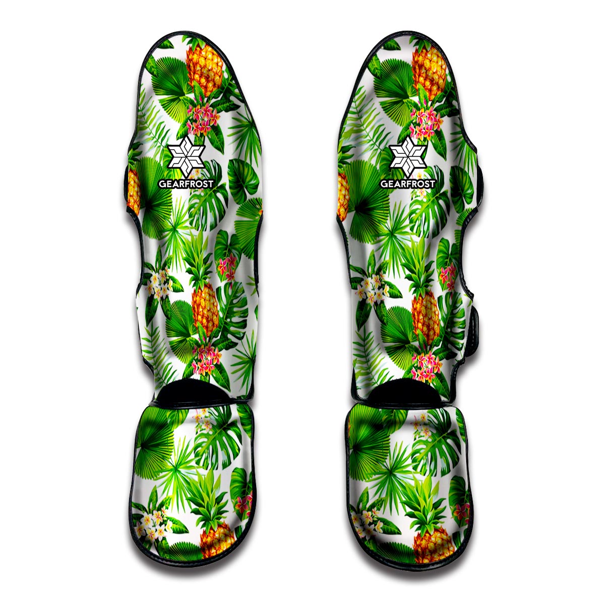 Aloha Hawaiian Pineapple Pattern Print Muay Thai Shin Guard