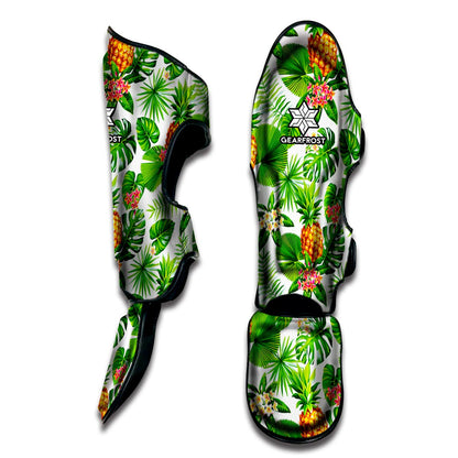 Aloha Hawaiian Pineapple Pattern Print Muay Thai Shin Guard