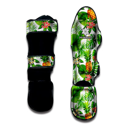 Aloha Hawaiian Pineapple Pattern Print Muay Thai Shin Guard