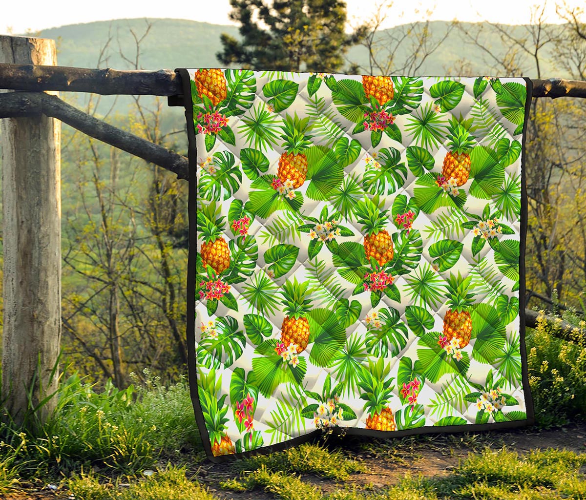 Aloha Hawaiian Pineapple Pattern Print Quilt