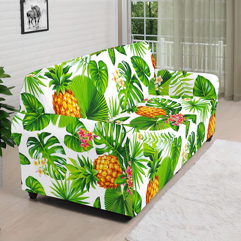 Aloha Hawaiian Pineapple Pattern Print Sofa Cover