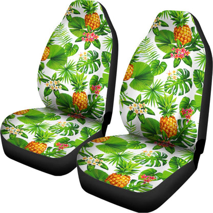 Aloha Hawaiian Pineapple Pattern Print Universal Fit Car Seat Covers