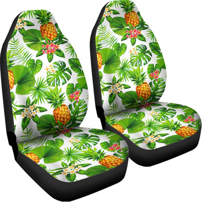 Aloha Hawaiian Pineapple Pattern Print Universal Fit Car Seat Covers