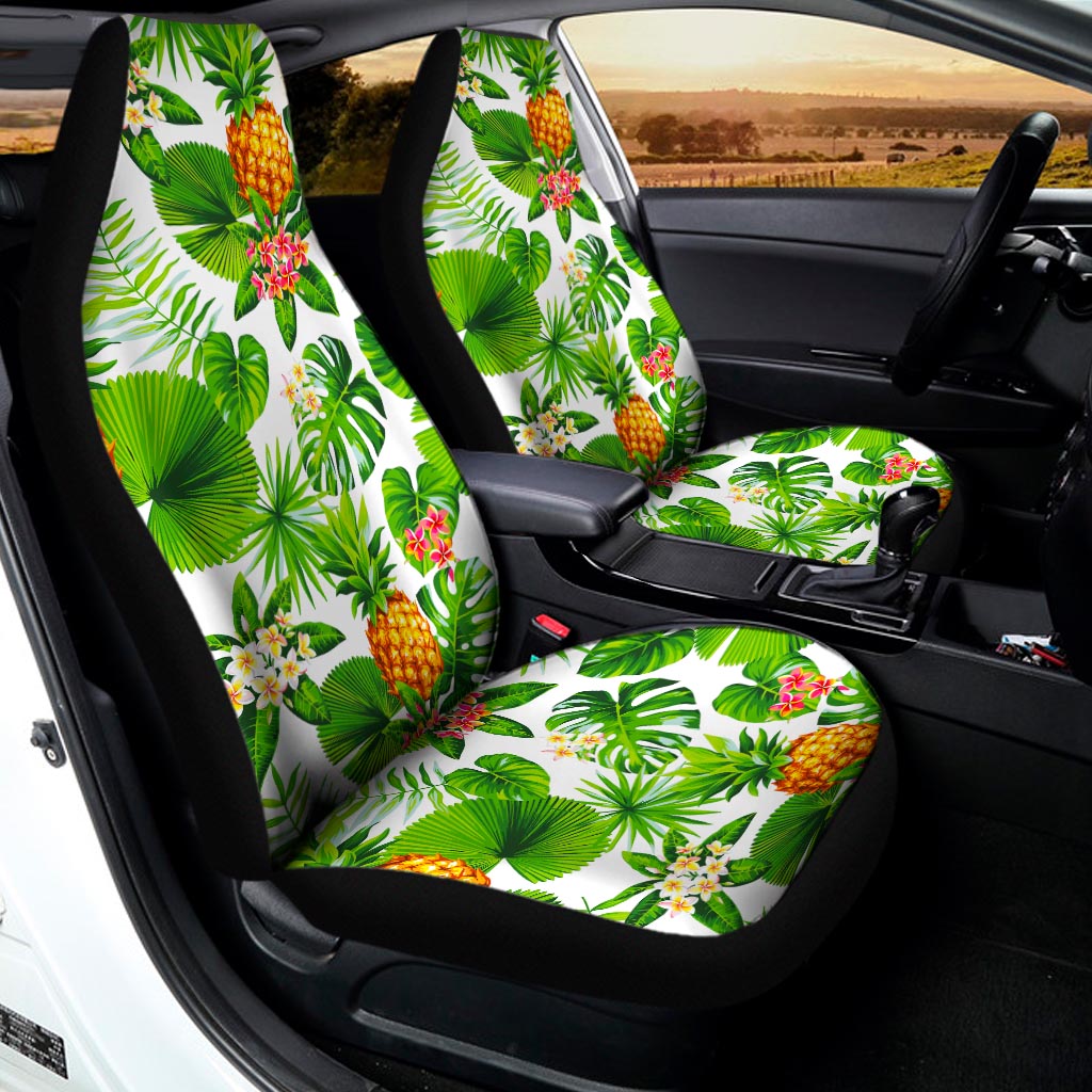Aloha Hawaiian Pineapple Pattern Print Universal Fit Car Seat Covers