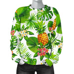 Aloha Hawaiian Pineapple Pattern Print Women's Crewneck Sweatshirt GearFrost