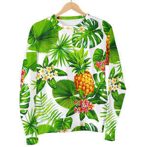 Aloha Hawaiian Pineapple Pattern Print Women's Crewneck Sweatshirt GearFrost