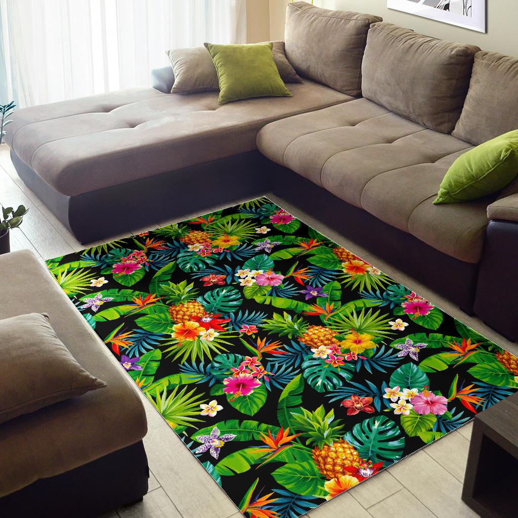 Aloha Hawaiian Tropical Pattern Print Area Rug GearFrost