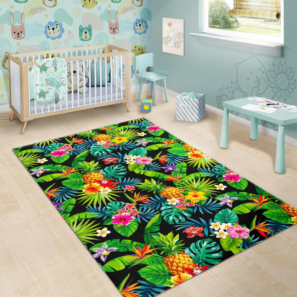 Aloha Hawaiian Tropical Pattern Print Area Rug GearFrost