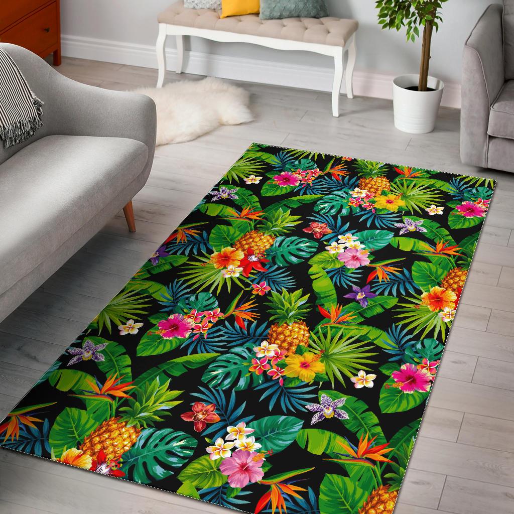 Aloha Hawaiian Tropical Pattern Print Area Rug GearFrost