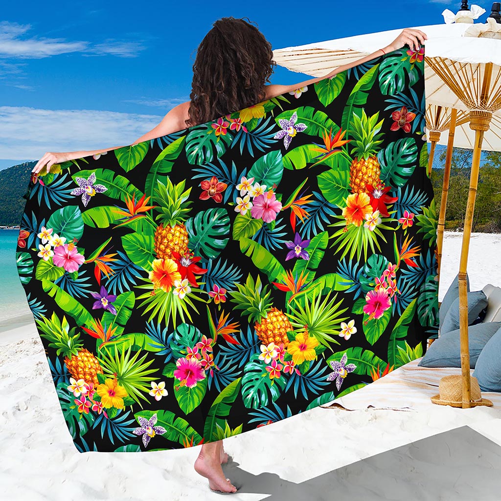 Aloha Hawaiian Tropical Pattern Print Beach Sarong Wrap