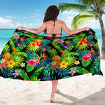 Aloha Hawaiian Tropical Pattern Print Beach Sarong Wrap