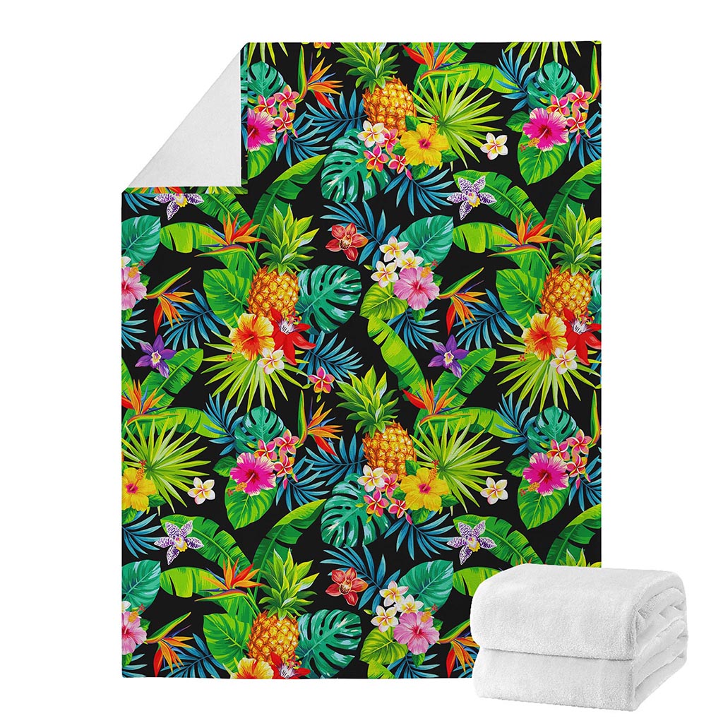 Aloha Hawaiian Tropical Pattern Print Blanket