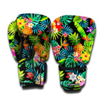 Aloha Hawaiian Tropical Pattern Print Boxing Gloves