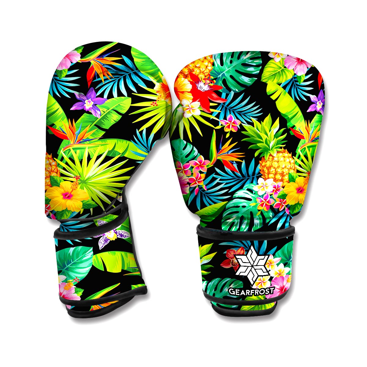 Aloha Hawaiian Tropical Pattern Print Boxing Gloves