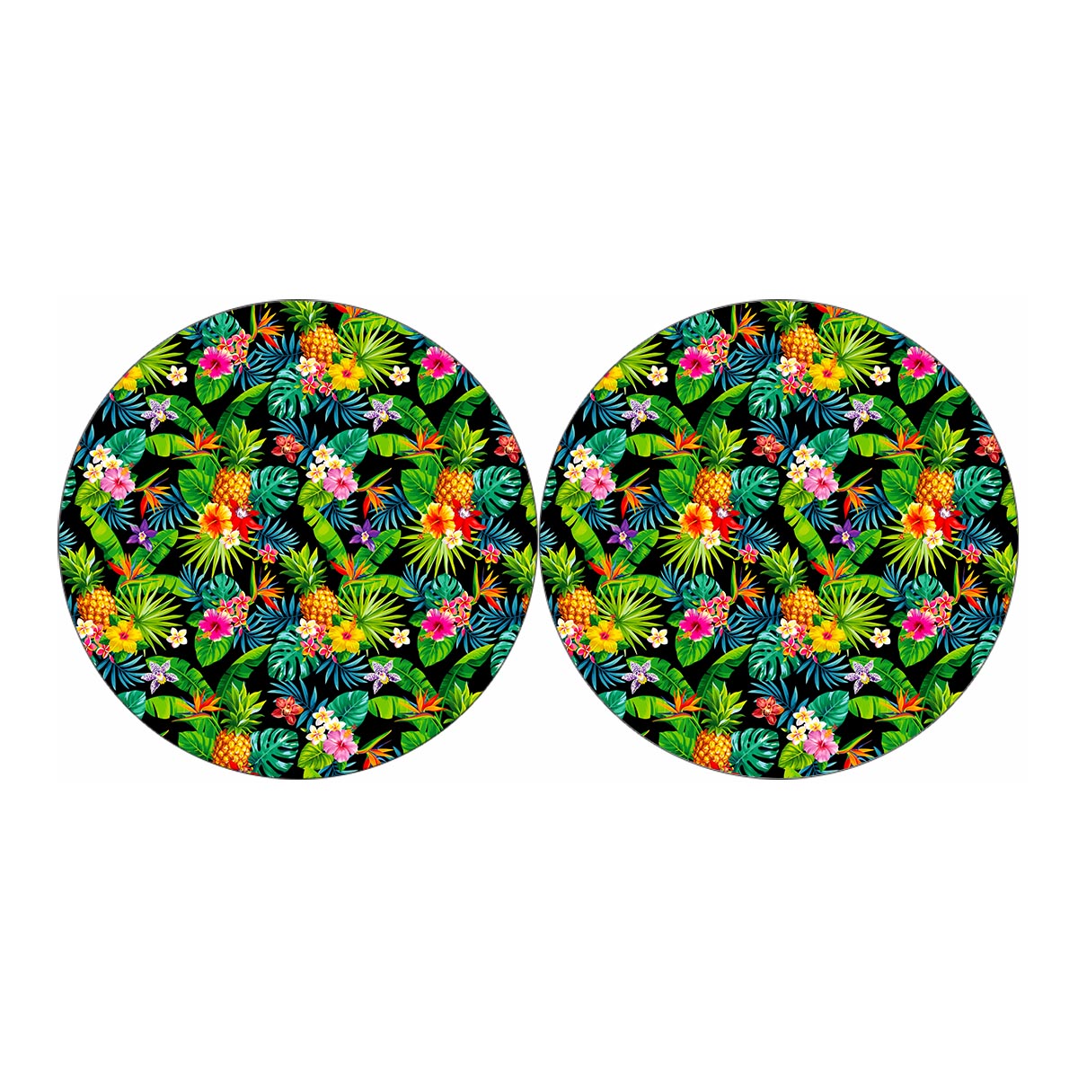 Aloha Hawaiian Tropical Pattern Print Car Coasters