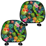 Aloha Hawaiian Tropical Pattern Print Car Headrest Covers