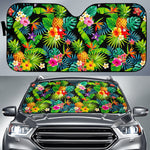 Aloha Hawaiian Tropical Pattern Print Car Sun Shade GearFrost