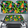 Aloha Hawaiian Tropical Pattern Print Car Sun Shade GearFrost