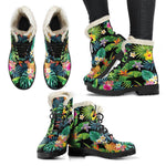 Aloha Hawaiian Tropical Pattern Print Comfy Boots GearFrost